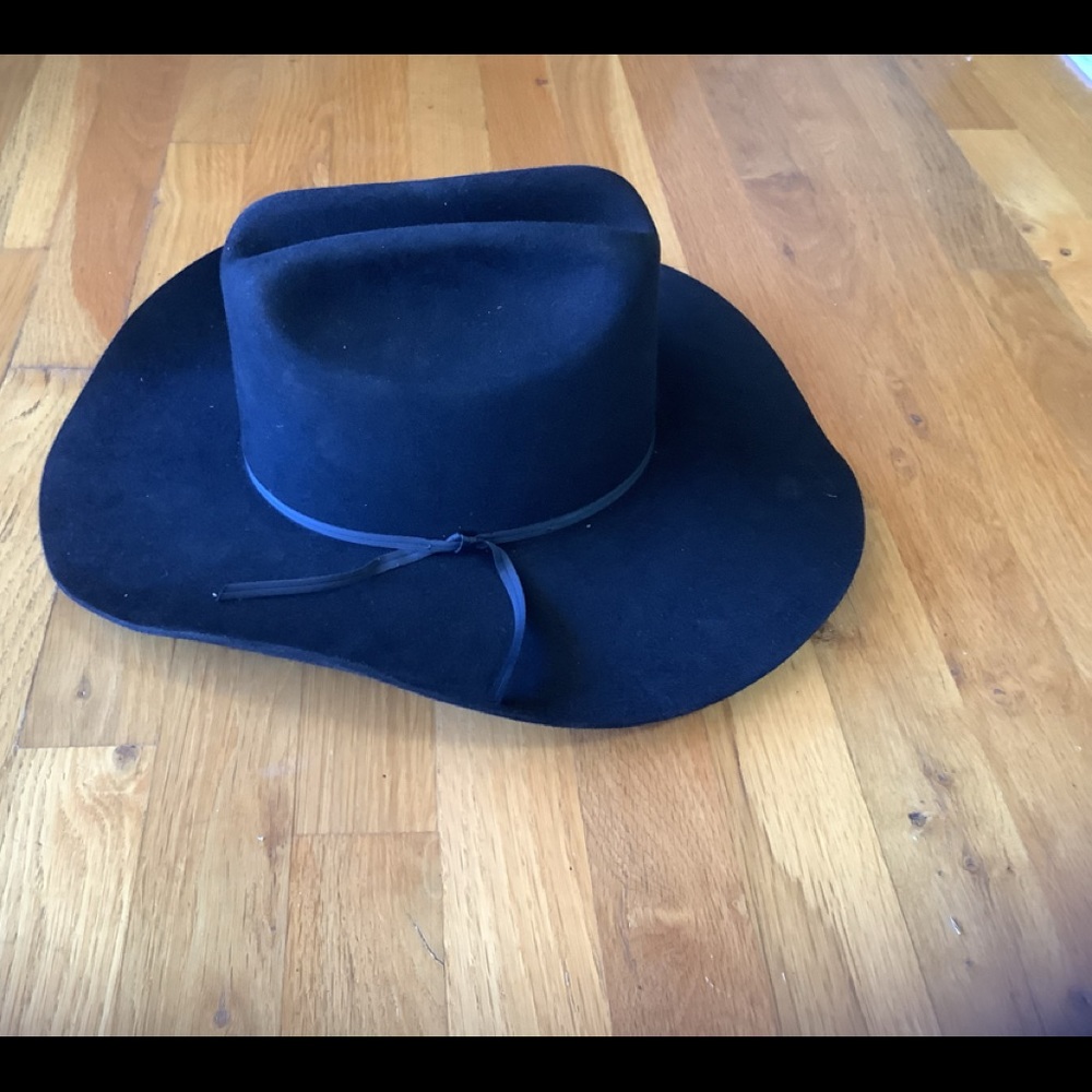 Eddie Bros black cowboy hat Size 7